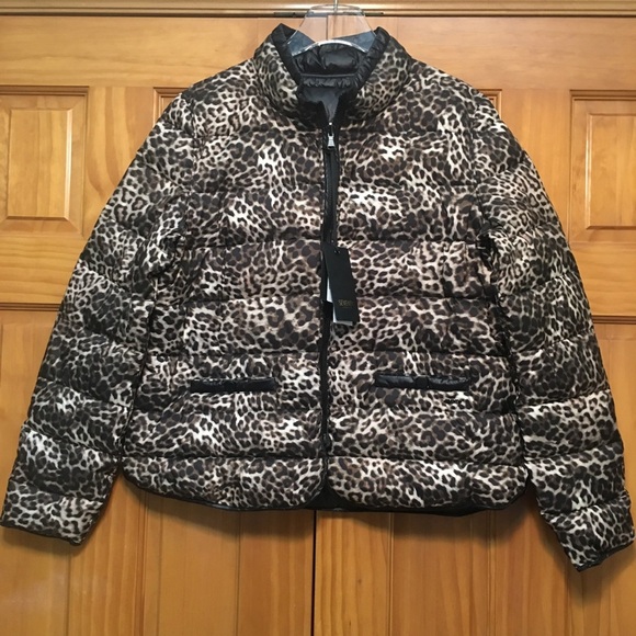 Seventy Venezia NWT Leopard Print Down Filled Jacket - Picture 7 of 16